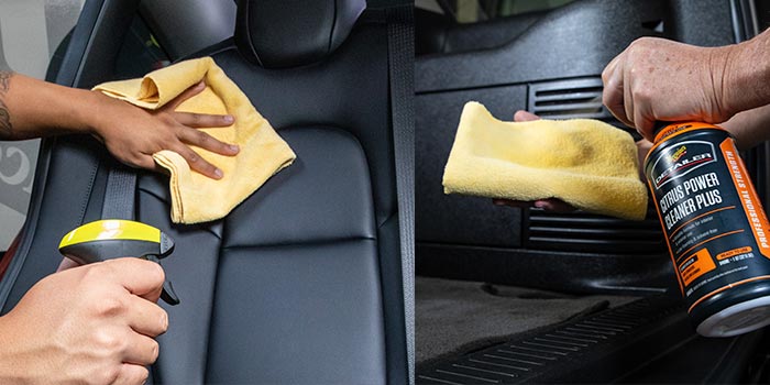 Quels produits utiliser pour nettoyer l'intérieur d'une voiture