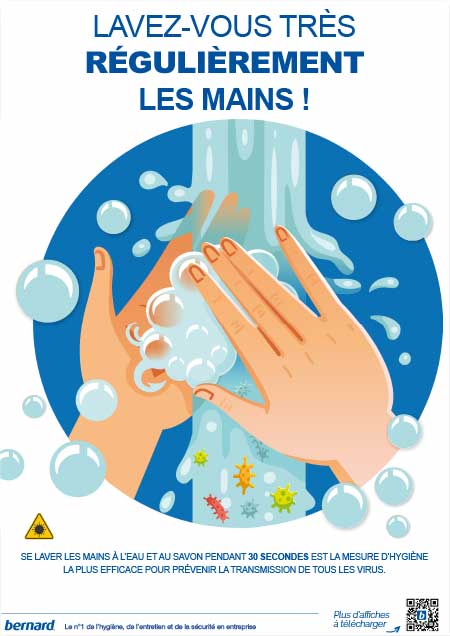 Affiche Les règles d'or des toilettes - La French Touch